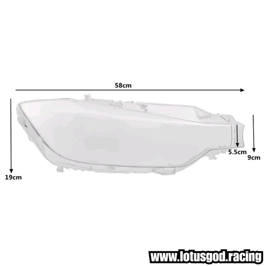 Clear Headlight Lens Headlamp Cover Shell Replacement For BMW 3 Series F30 F31 F35 (2013–2015) | 1 Pair / Left / Right