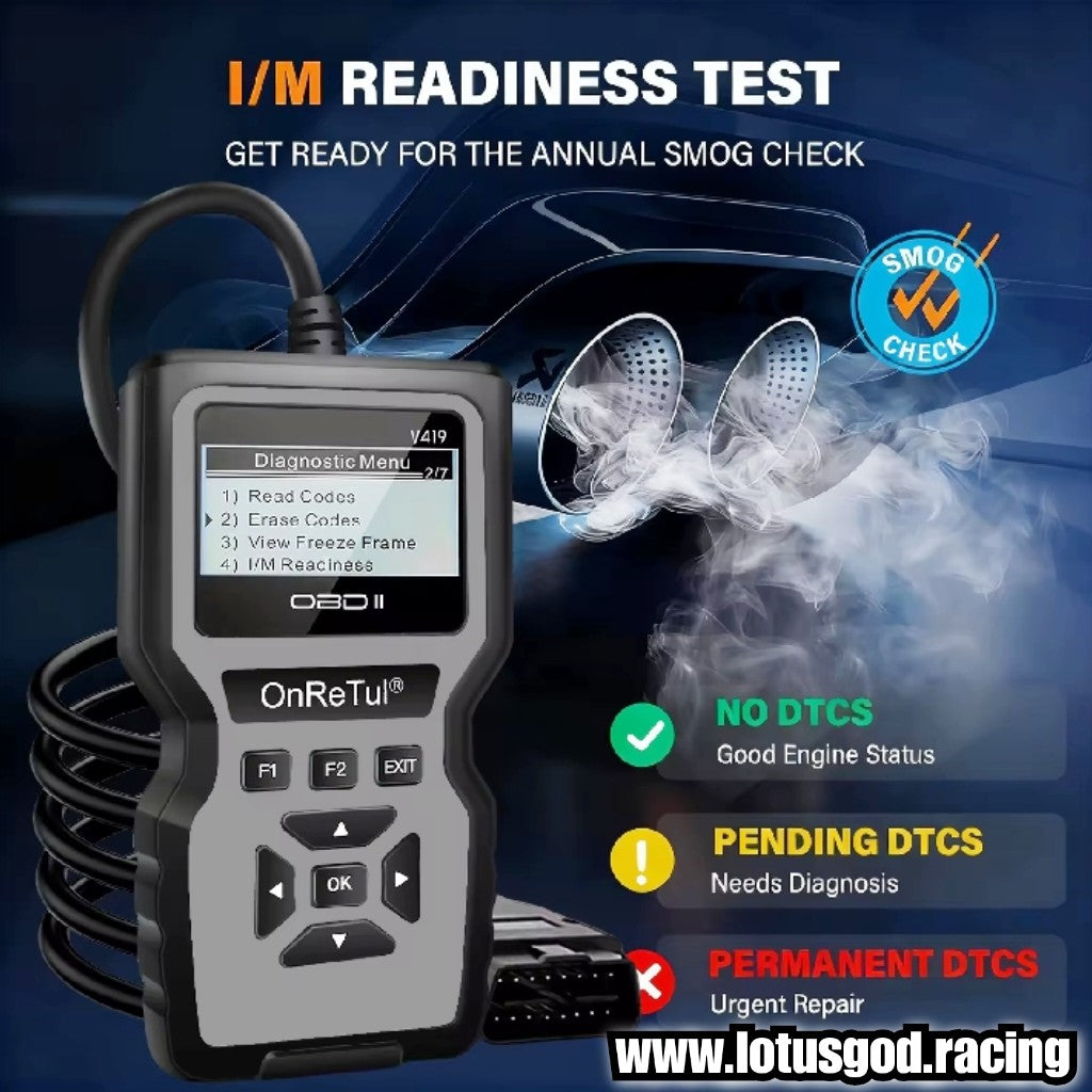 OBD2 Scanner & Fault OBD Code Test Reader | Real Time Diagnostics & Battery Voltage Tester V419