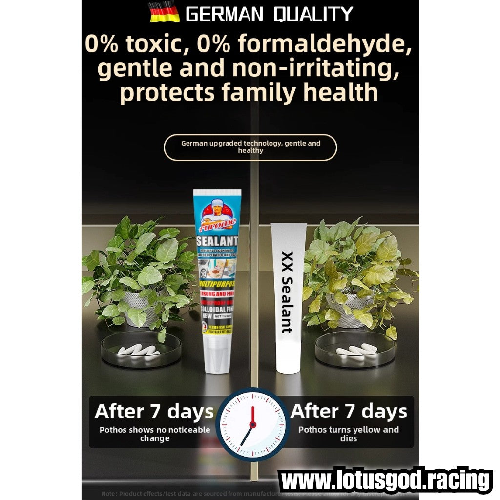 Germany Black | Clear Multi Purpose House Car Bodykit Bumper Lip Spolier Gt Wing Glass Window Sealing Waterproof Sealant Strong Bond High Viscosity Gel Glue 220ml