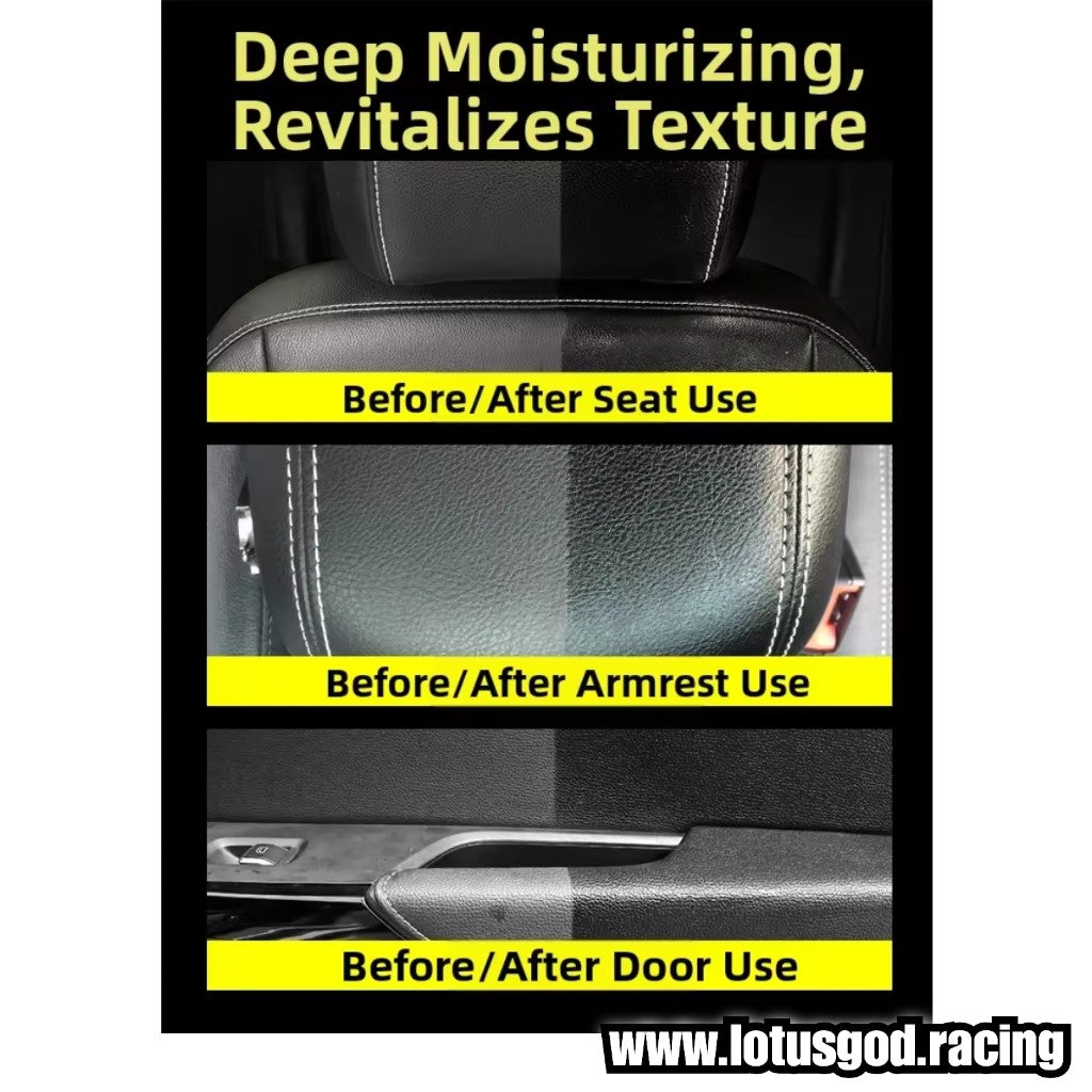 Premium Germany Quality 2-in-1 Leather Cleaner & Conditioner Spray Deep Stain Remover + Protective Polish for Furniture Bags Automotive Car Sofa Interiors 500ml + 100ml (2 Bottles)
