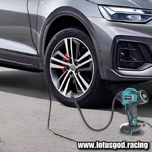 160psi Wireless Electric Air Pump Tire Inflator High Pressure Digital Display Multifunction Car Motorcycle Cordless Air Compressor Tool + 1 388vf 18V Battery