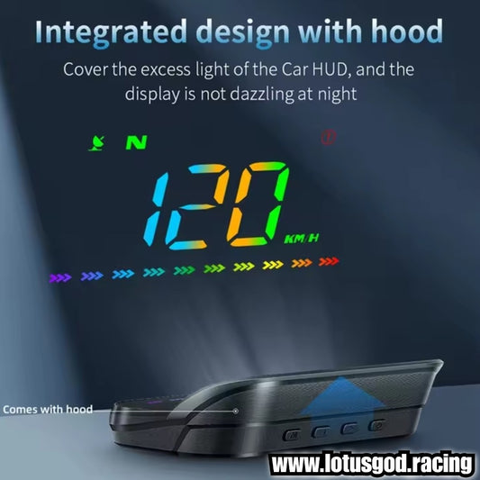 Universal Rainbow Led GPS USB Powered Hud Virtual Head Up Display Speedometer For Car Gadgets On Windshield Projection 3 Digital Speed Meter VSD Reflection On Car Windscreen