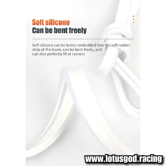 4 Meters 12V Super White Sequential Scan Mode Bright Led Light Car Hood Bonnet Boot Strip Interior Ambient Neon Lamp (1 Piece)