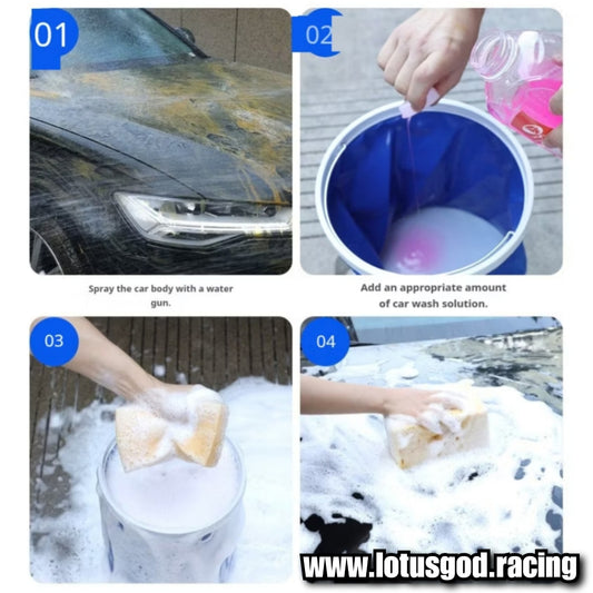 SnowTec White Paint Tech Wash & Shine Car Shampoo Thick Foam For Motorcycle Car Lorry Van Pick Up Etc 1 Liter