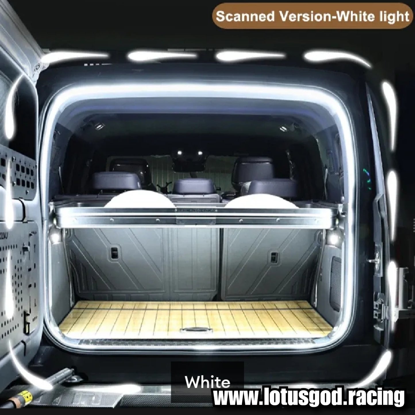 4 Meters 12V Super White Sequential Scan Mode Bright Led Light Car Hood Bonnet Boot Strip Interior Ambient Neon Lamp (1 Piece)