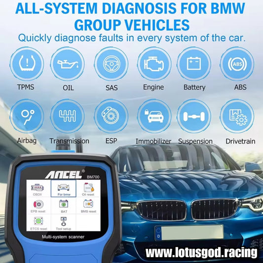 Wired OBD Scanner EPB SAS Airbag TPMS Battery Oil Reset OBD2 Automotive Scan Car Wire Diagnostic Tool Bm700 Pro Series For Bmw Mini Cooper Rolls Royce