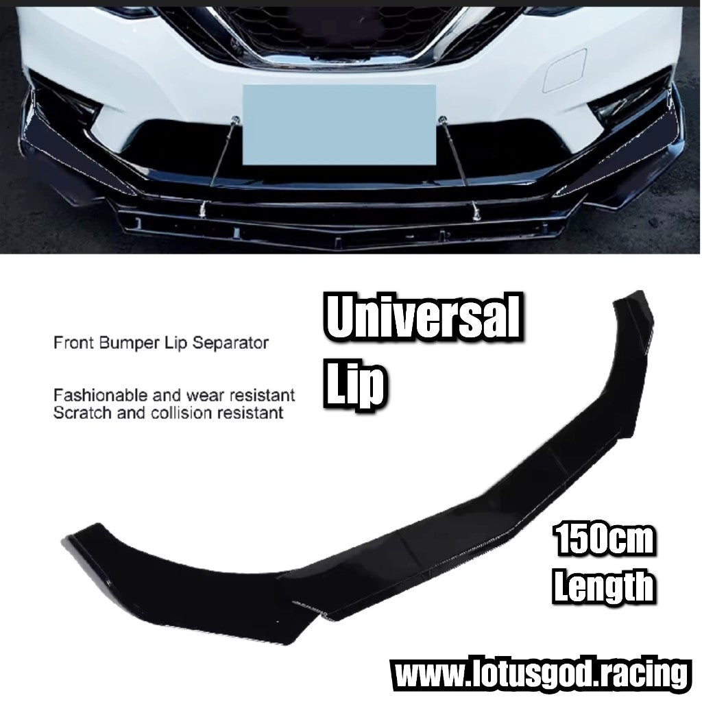 4 Pieces Custom Universal Front Car Bumper Splitter Bodykit Black ABS Plastic Lips